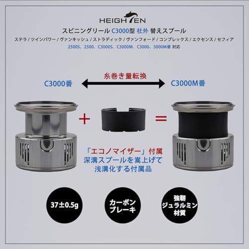 リール スプール 深溝 C 3000 替えスプール ステラ|ツインパワー|ヴァンキッシュ|ヴァンフォード|ストラディック|エクスセンス|セフィア|コンプレックス 対応 彡 d 7 e 4 76 f