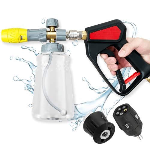 省力化 圧力上昇 Akitsuba ショートガン 高圧洗浄ショートガン 高圧洗浄ガン ケルヒャーショートガン ケルヒャー高圧洗浄ショートガンフォームガン 5075 PSI 高圧洗浄 ケルヒャーに対応 高圧洗浄機 ケルヒャー Karcher K c 9 dd 6056