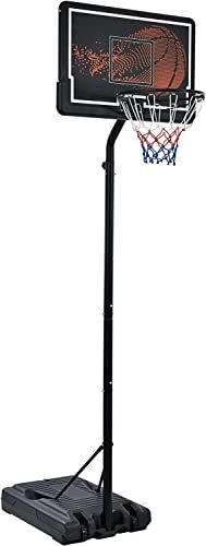 BTM バスケットゴール 屋外 子供 ネット7号球対応 調節 移動式 練習用 バスケットボール 自立式 工具付き 黒いpo c 5 ed 7 aa 3