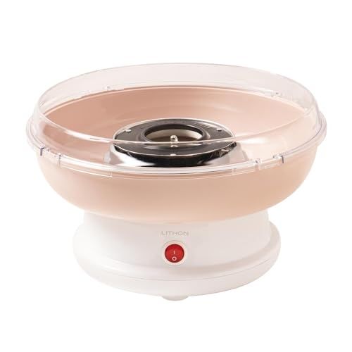 LITHON ライソン わたあめメーカー スイートマルーン まんまるわたあめが作れる スティック だれでも簡単 キャンディからわたあめに たたんでコンパクトに収納 ピンク かわいい わたがし機 ザラメ使用可 KDCC 008 Ppo 59 f 35 b 9 e