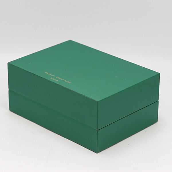 美品 箱付 ロレックス デイトジャスト 空箱 グリーンカラー メンズ 