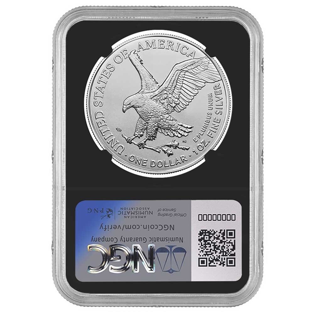 米国2021年イーグル1ドル銀貨 トランプ赤ラベル NGC MS70ER 米国2021年
