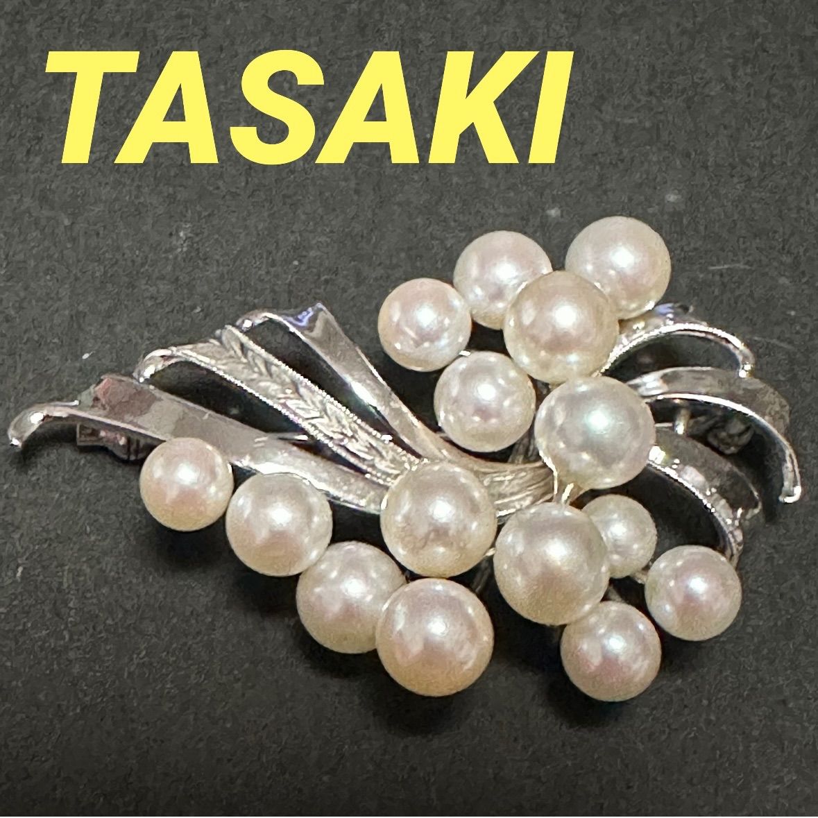 【極美品/レア✨】TASAKI タサキ　ピンブローチ　妖精 本真珠 パール 極美品/レア✨】TASAKI タサキ ピンブローチ 妖精 本真珠 パール 極美