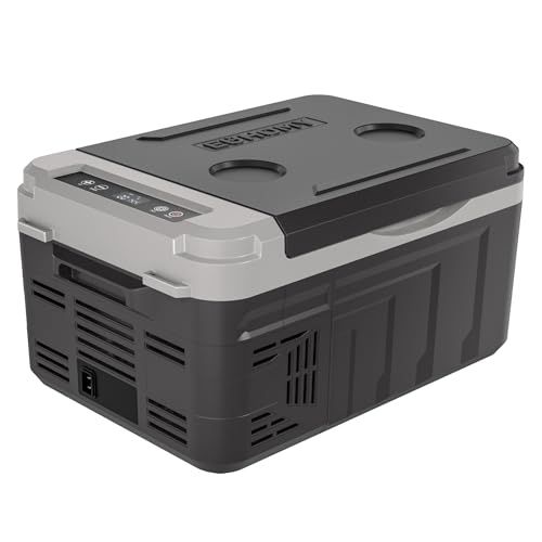 EUHOMY 車載冷蔵庫 ポータブル冷蔵庫 小型 10 L -20℃?20℃ 急速冷凍 コンパクト 持ち運び 3 WAY電源対応 低電圧保護 車載家庭両用 キャンプ 車中泊 DC 12 V|24 V AC 100 コンプレッサー式 ブ d 9 cf 4834