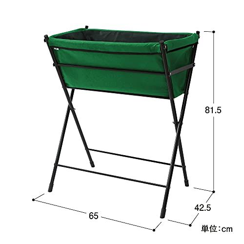 タカショー プランター ベジトラグ ポピーGO グリーン 土容量30 L 高さ81.5 cm 鉢 植木鉢 おしゃれ 野菜 花 ベランダ菜園|花壇 スチール ポリエステル VGT-PG 01 Gpo 542218 f 7