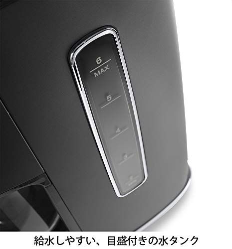 DeLonghi デロンギ De Longhiドリップコーヒーメーカー ディスティンタ BK レギュラーコーヒー 6杯用 チタンコートフィルター アロマモード ブラック ファミリー登録で3年保証po 70 aab 1 d 3 酢差し ナプキンリング