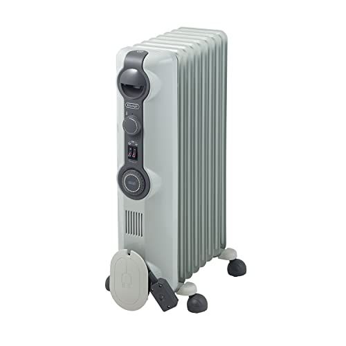 De’Longhi デロンギ オイルヒーター with Pet -DG 電気ヒーター ゼロ風暖房 静音 乾燥しにくい 表面温度約80℃ 断線しづらい耐久性 安全プラグ 8-10畳 ホワイト×ダークグレイ デロン 503831 e 3