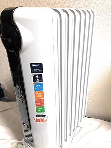 デロンギ DeLonghi オイルヒーター ホワイト L字型フラットフィン 8~10畳用 JRE 0812 po 0 e 8 c 63 ea