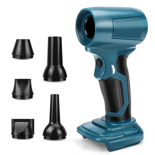 迅速に発送 ブロワー 充電式 コードレス ジェットターボジェットファン エアダスター ブラシレスモーター搭載 高風速60 m|s 無段階操作感 軽量設計 マキタ18 Vバッテリー対応 洗車 落ち葉 室内 PC キーボード エアコン 網 ac 4 d 1165