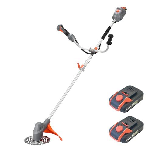 迅速に発送 工進 KOSHIN バッテリー 付き 18 V 2.5 Ah 充電式 草刈機 SBC-1825 B-AAD 充電器付 軽量 分割式 Uハンドル 予備バッテリー グレー オレンジ 6 e 63 d 964