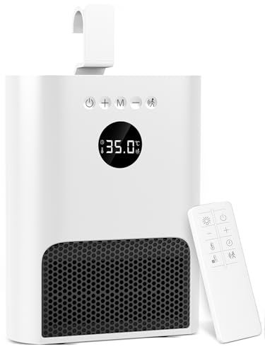 ヒーター 壁掛け 人感センサー付き ECOモード 2秒速暖 3 way使用 セラミックヒーター ?能 暖房器具 吊り下げ式 脱衣所ヒーター 4 w|600 w 2段階調整 1-12 Hタイマー機能 リモコン付き ディスプレイ表示 切り忘れ防止 938 ccab 0