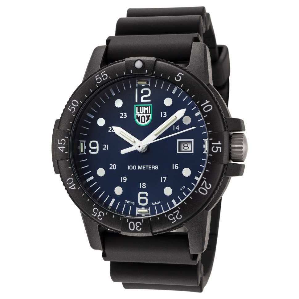 ルミノックス LUMINOX 腕時計 Sea Bass Carbonox グリーンロゴ X 2 2003 ネイビー 44 mm 日本未発売モデル スイス製 並行輸入品 po d 6 dcb 9 f