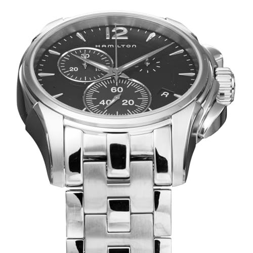 ハミルトン メンズ 腕時計 ジャズマスター ブラック文字盤 クォーツ 10気圧防水 シルバー 並行輸入品 po dab 2 f 6 d 9