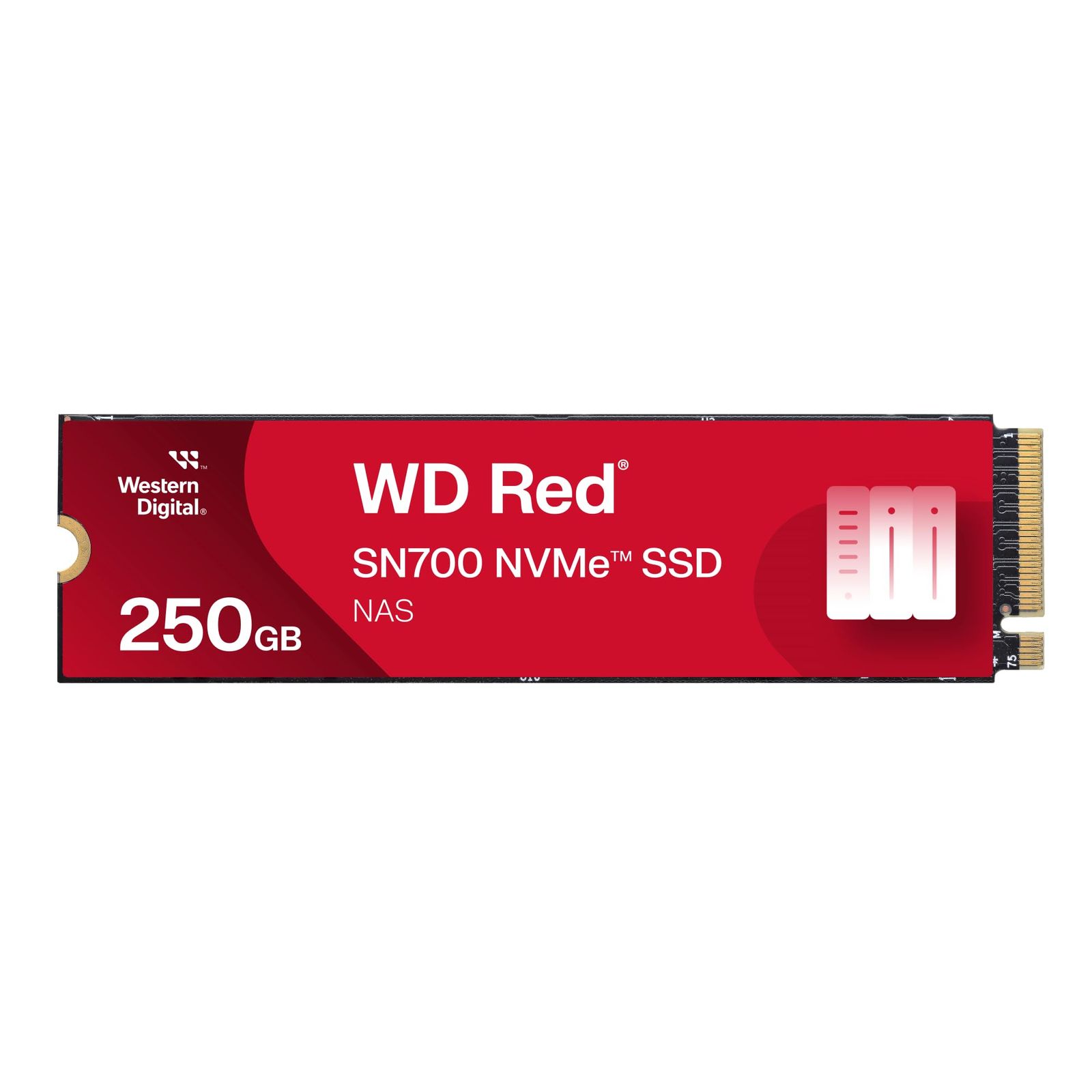ウエスタンデジタル (ウエスタンデジタル) 250GB WD Red SN700 NVMe 内蔵ソリッドステートドライブ SSD NASデバイス用 - Gen3 PCIe M.2 2280 最大3,100MB/s - WDS250G1R0C [250GB]