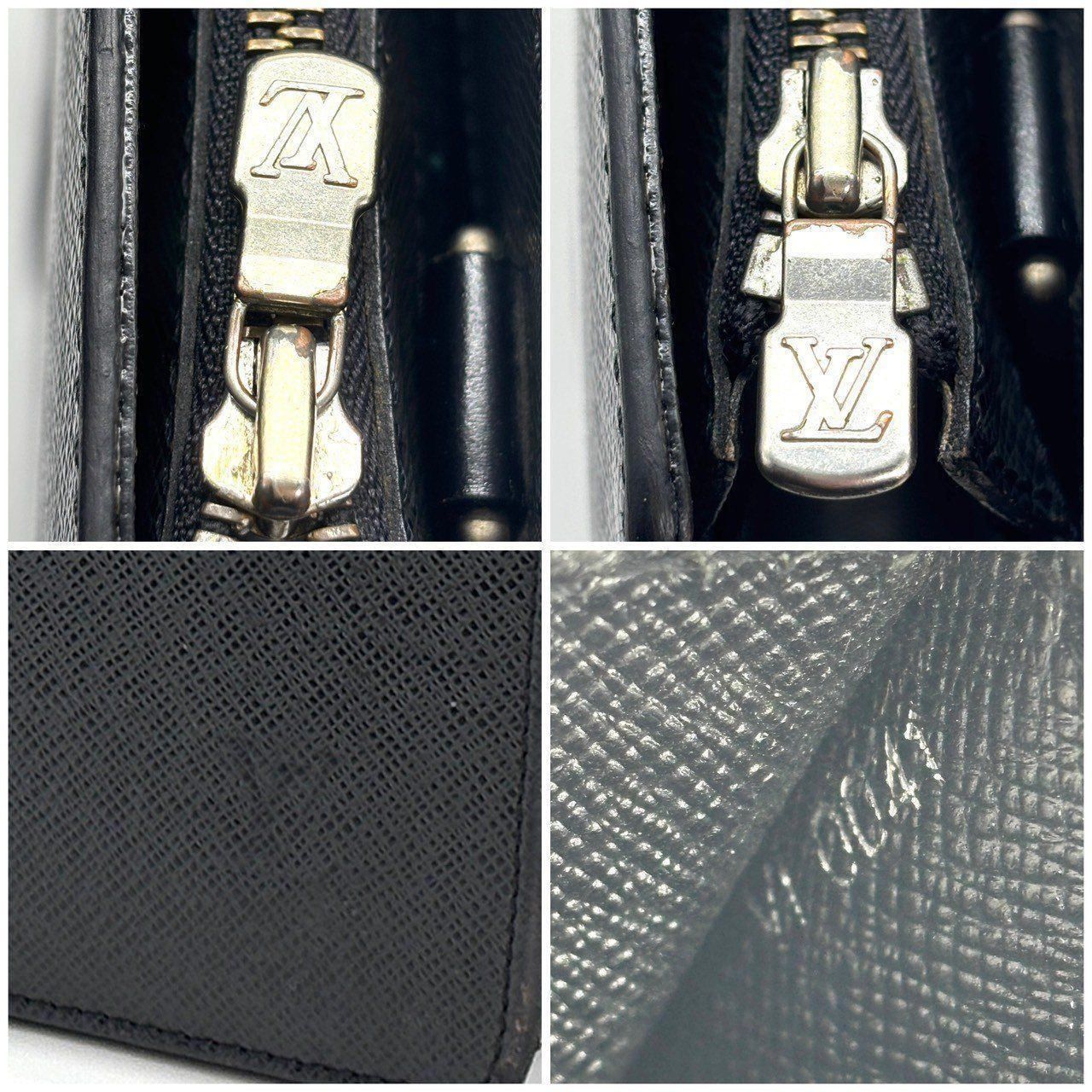 紳士の黒、一点格】 LOUIS VUITTON ビジネスバッグ タイガ ポルト