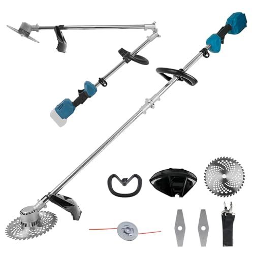 迅速に発送 草刈機 充電式草刈り機 18 Vバッテリー BL 1830 1840 B 1850 互換性 刈刃径230 mm 長さ165 cm 折りたたみ式 24000 rpm 肩掛け付き 多替刃付き 800 Wブラシレスモーター搭載 9インチ d 7070 cdb