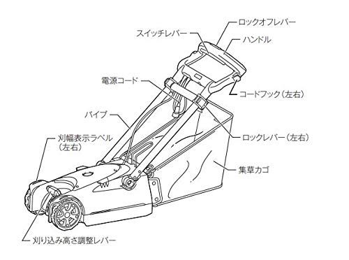 迅速に発送 マキタ 電動芝刈機 ロータリー刃 電源コード式 刈込幅230 mm|高さ10-55 mm MLM 2301 13 a 031 c 1
