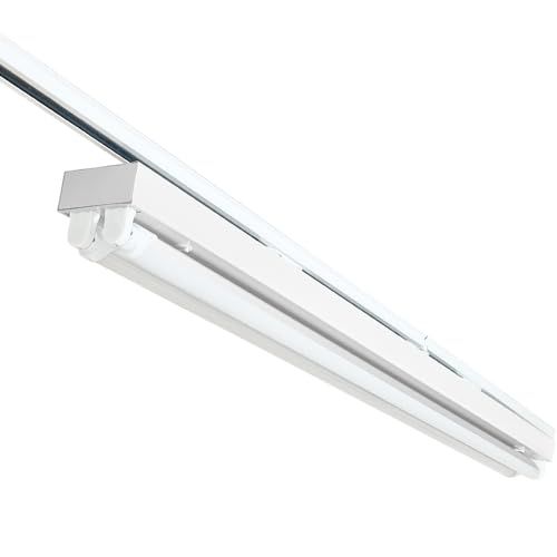 迅速に発送 ライティングレール照明器具2灯式トラフ型 ライティングバー照明器具 配線ダクトレール用 ダクトレール用 蛍光灯照明器具 LED蛍光灯付き a 79 cb 230