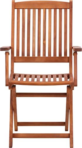 迅速に発送 不二貿易 ガーデンチェア 椅子 肘付き 幅54×奥行62×高さ91 cm ブラウン フォールディングチェア 天然木 折り畳み 81059 11220 a 66