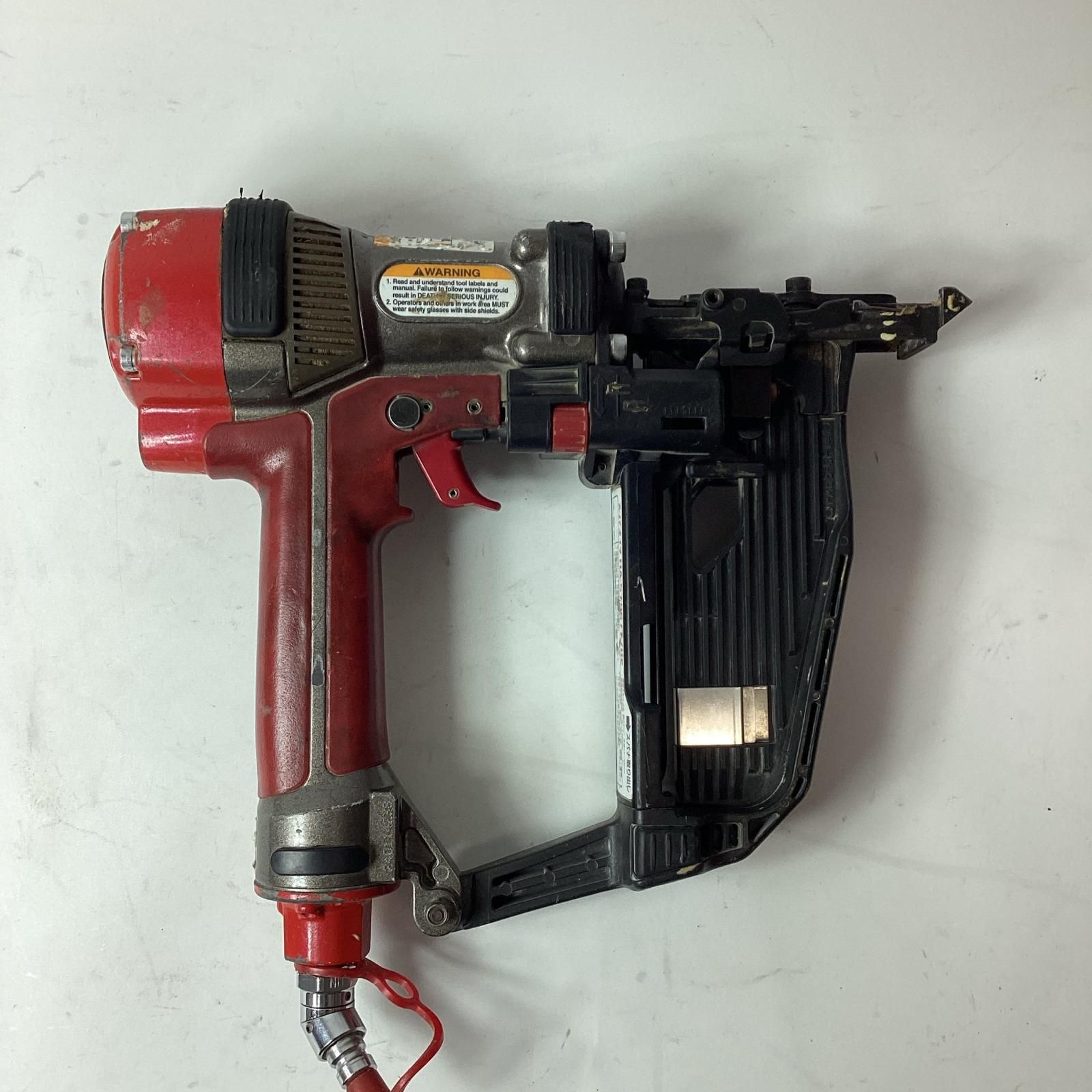  MAX マックス フロアタッカ HA-57|957 T レッド ケース付 高圧 釘打機 エアーツール