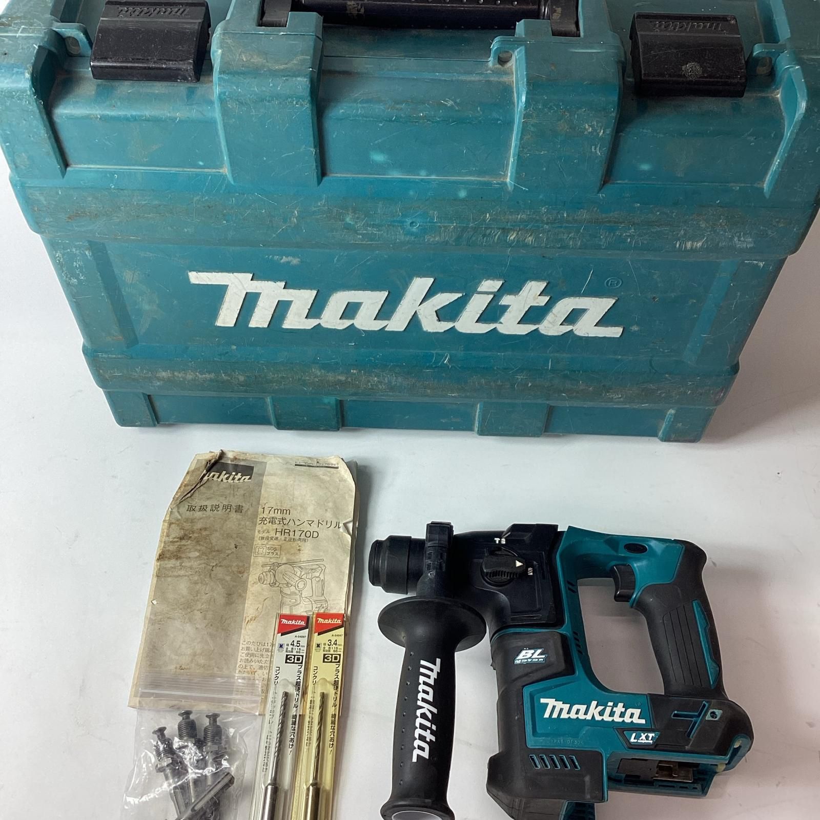 MAKITA マキタ ハンマドリル HR 170 D ブルー ケース付 コードレス式 17 mm 14.4 v