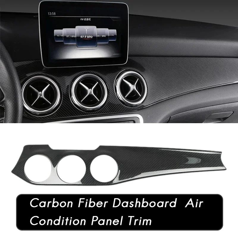 メルセデスベンツ W176 GLA X156 CLA C117 2013-2019 カーボン ダッシュボード センターコンソール エアコンパネル 装飾