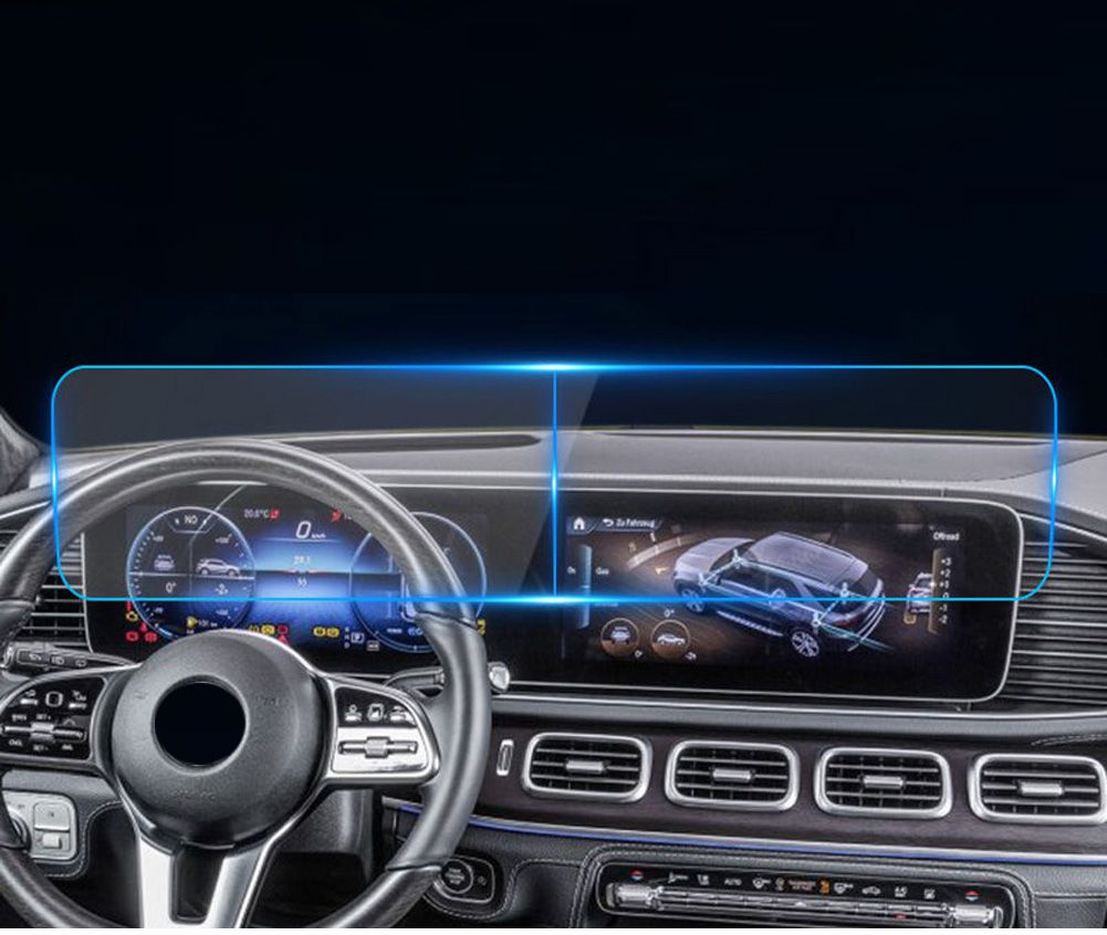 メルセデスベンツ GLE GLS G S ガラス W167 V167 GLE350/450 X167 G463 G500 W222 カーナビゲーションスクリーン  強化ガラスプロテクター