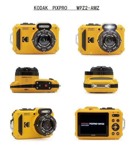 PIXPRO KODAK コダック コンパクトデジタルカメラ 防水 防塵 耐衝撃 CALSモード 1600万画素 光学4倍ズーム イエロー WPZ 2-AMZpo bf 3 c 4 7 f