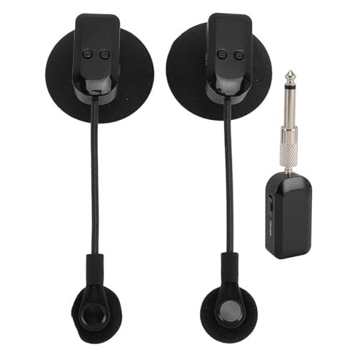 ワイヤレス楽器マイク 2 4 gワイヤレスサックスマイク ギター バイオリン アコーディオンの性能のための柔軟な360°回転p dc 653 e 6 f