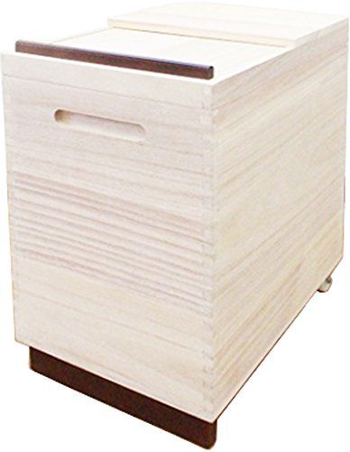 迅速に発送 オスマック OSMAC 米びつ 30 kg 桐製 1合マス付 後部キャスター付 ライスボックス 米櫃 木製 防虫 RPO ad 08 a 46 b