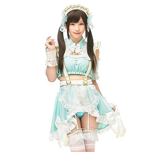 クリアストーン Clearstone えなこコラボ コスプレ アニバーサリーメイド セパレート レディース グリーンpo 7332 b 062