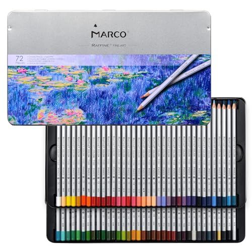MARCO色鉛筆水彩 スケッチ鉛筆 水で溶ける 大人の塗り絵 水彩色鉛筆セット 初心者 木製 プロ用色えんぴつ 学生用水性 六角軸 毛筆が付き 鉄の箱詰め 美術学生 プレゼント 7120水彩- po b 84038 fd