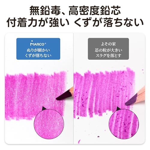 MARCO色鉛筆水彩 スケッチ鉛筆 水で溶ける 大人の塗り絵 水彩色鉛筆セット 初心者 木製 プロ用色えんぴつ 学生用水性 六角軸 毛筆が付き 鉄の箱詰め 美術学生 プレゼント 7120水彩- po b 84038 fd