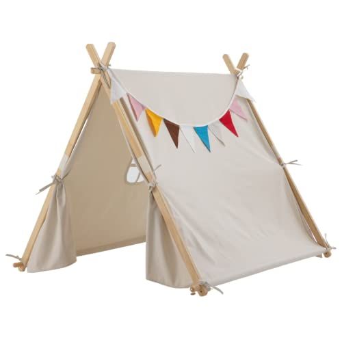 キッズテント HOUSE コットン ティピーテント 子供 ハウス おしゃれ 北欧 男の子 女の子 折りたたみ 木製po 6 b 003 cc 9