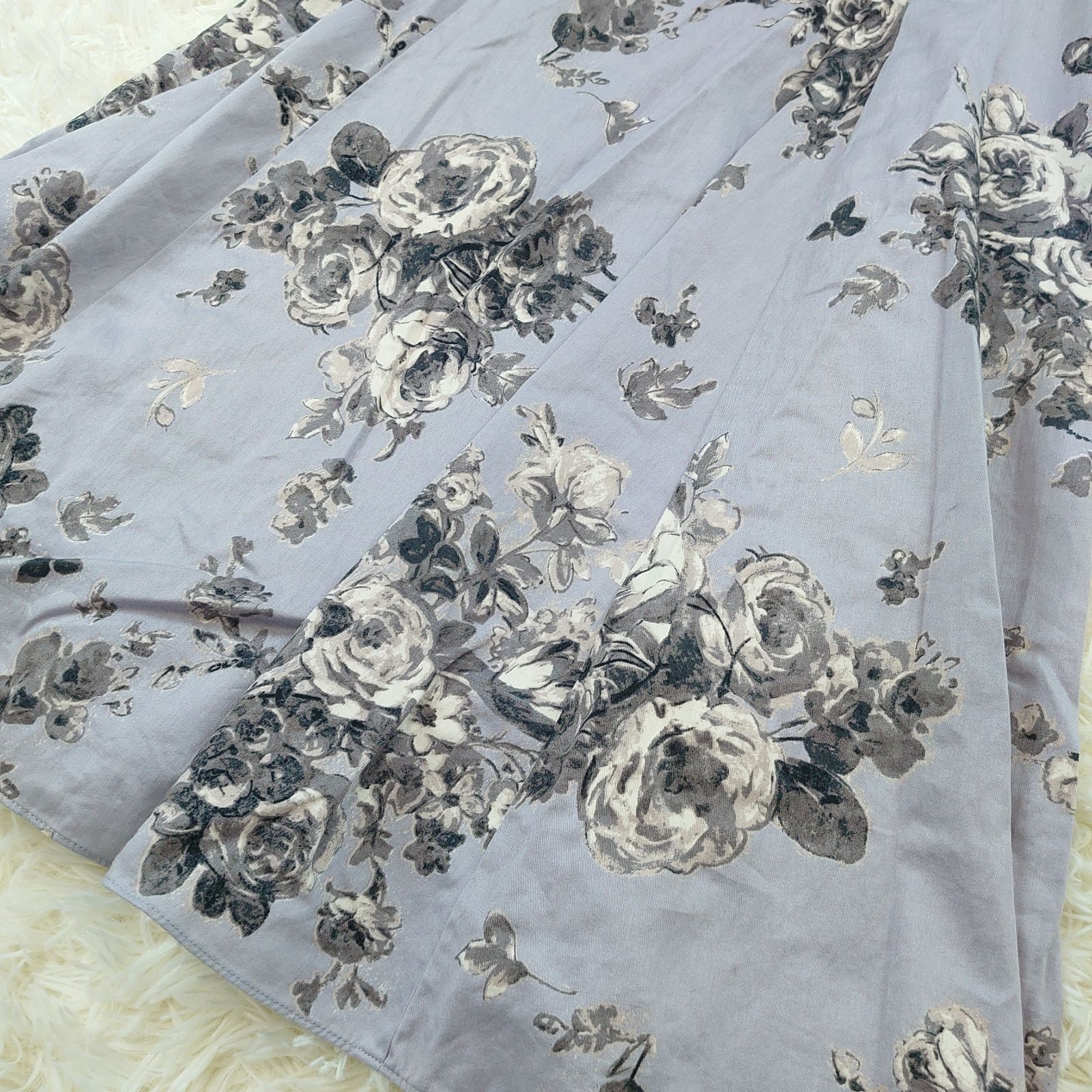 LAURA ASHLEY ローラアシュレイ 花柄 ワンピース Aライン フレア 