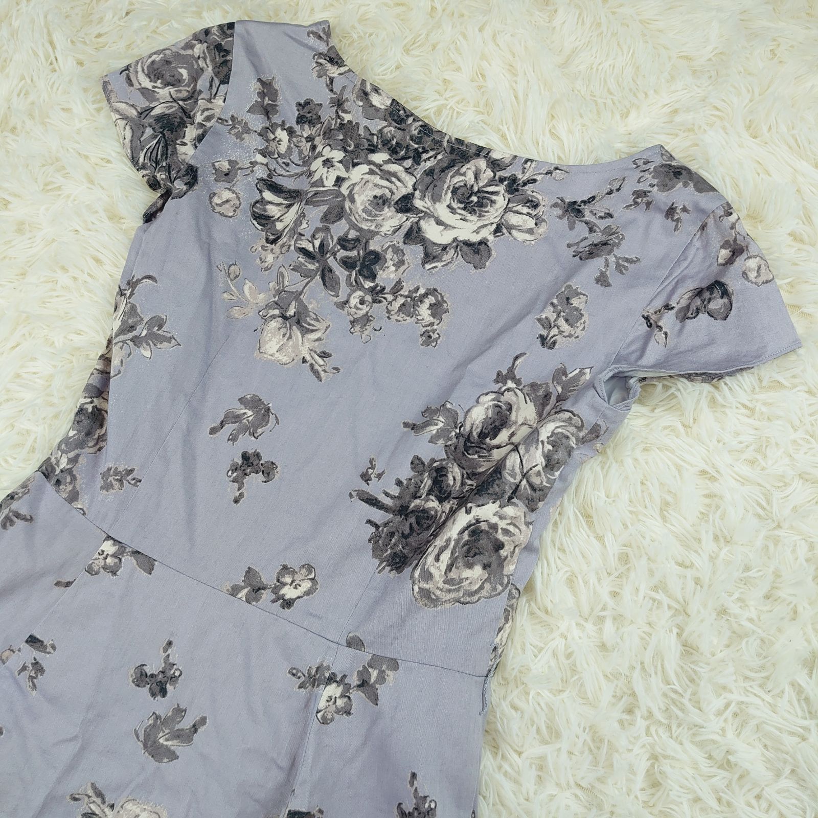 LAURA ASHLEY ローラアシュレイ 花柄 ワンピース Aライン フレア