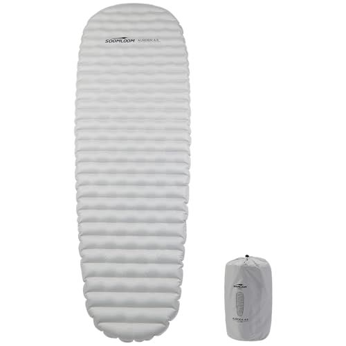 SoomloomキャンプエアーマットAURORA-4.5 R値低温対応断熱耐寒空気入れポンプバッグ付きコンパクト軽量808 gポータブルエアーベッド車中泊登山防災地震アウトドアキャンプインフレーターマット 彡