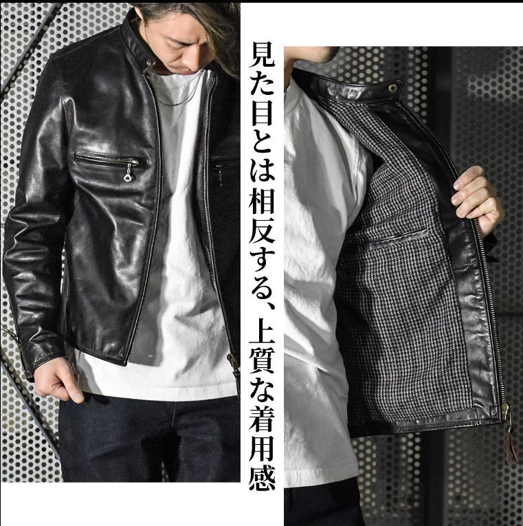 SINGLE RIDERS JACKET シングルライダースジャケット （ホースハイド