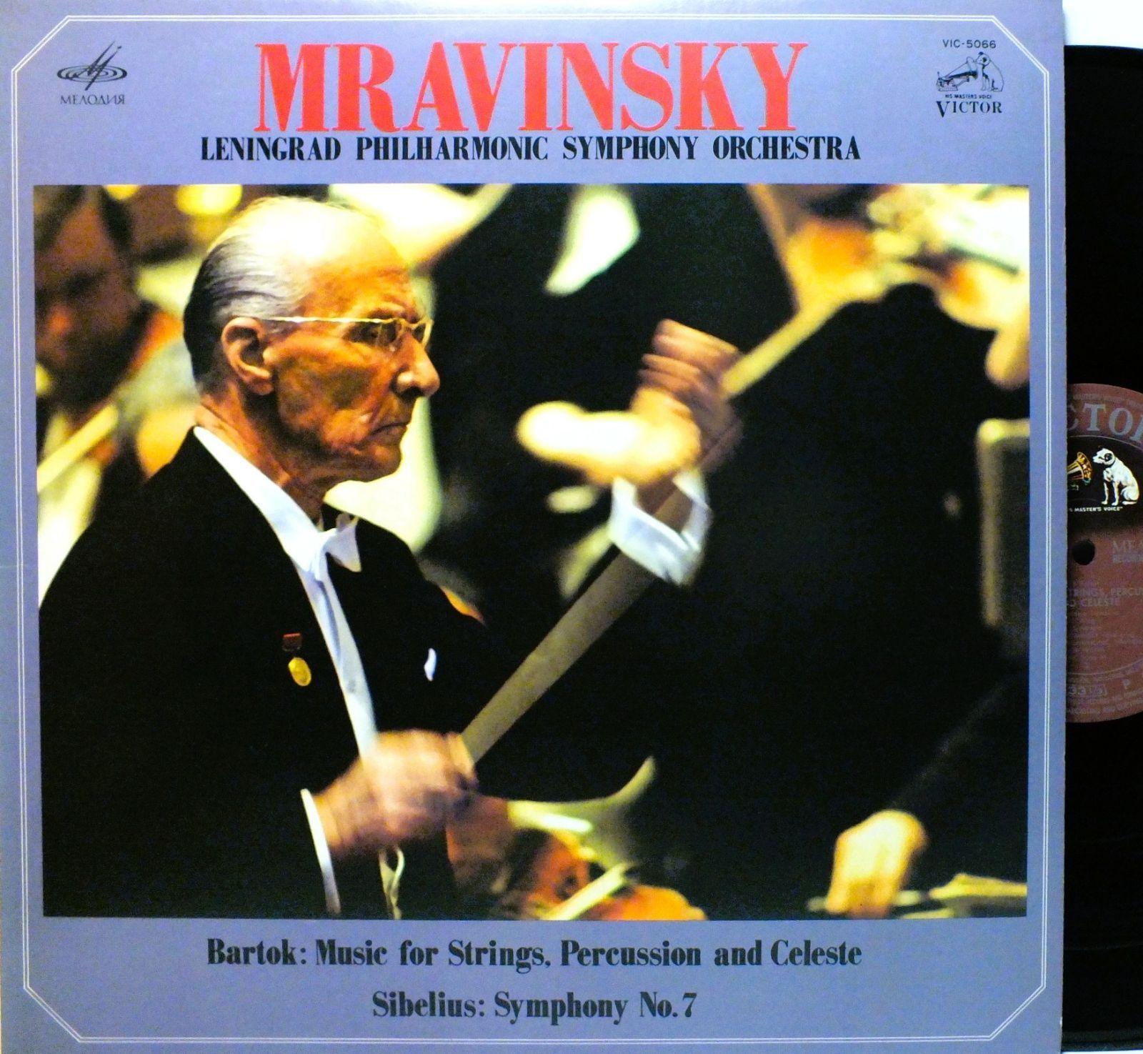 LP VIC-5066 Evgeny Mravinsky MRAVINSKY Bartok Music for Strings, Percussion and Celestas Classical Records 2602