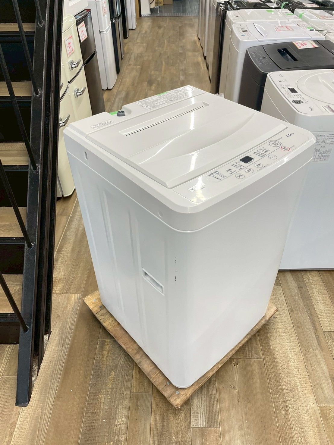 大阪送料無料☆3か月保障付き☆洗濯機☆ヤマダ☆6kg☆2023年☆YWM 
