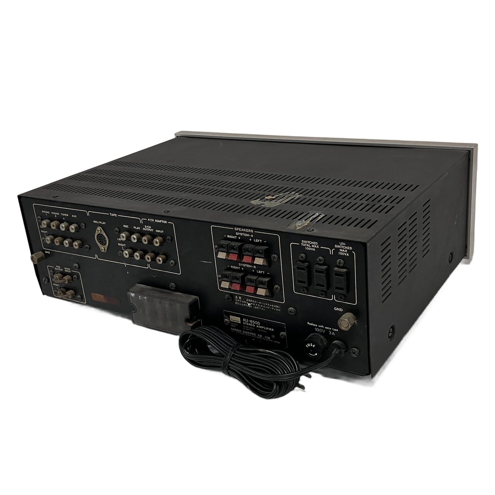 SANSUI サンスイ ステレオアンプ AU-6500 中古907大ACE20