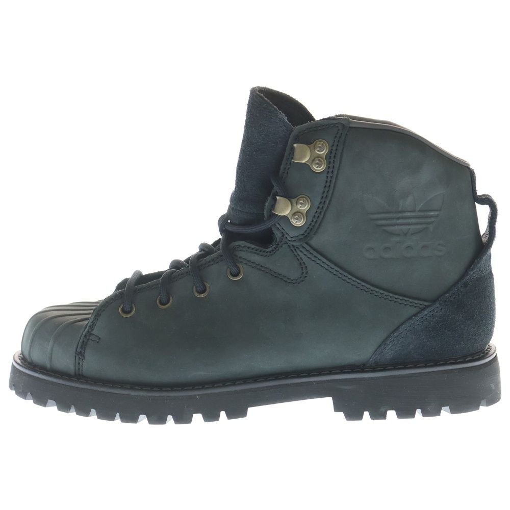 [未使用]アディダス スーパースターブーツUS8 26cm黒ヌバック adidas (アディダス) SUPERSTAR BOOT CBLACK ヌバック スーパースター
