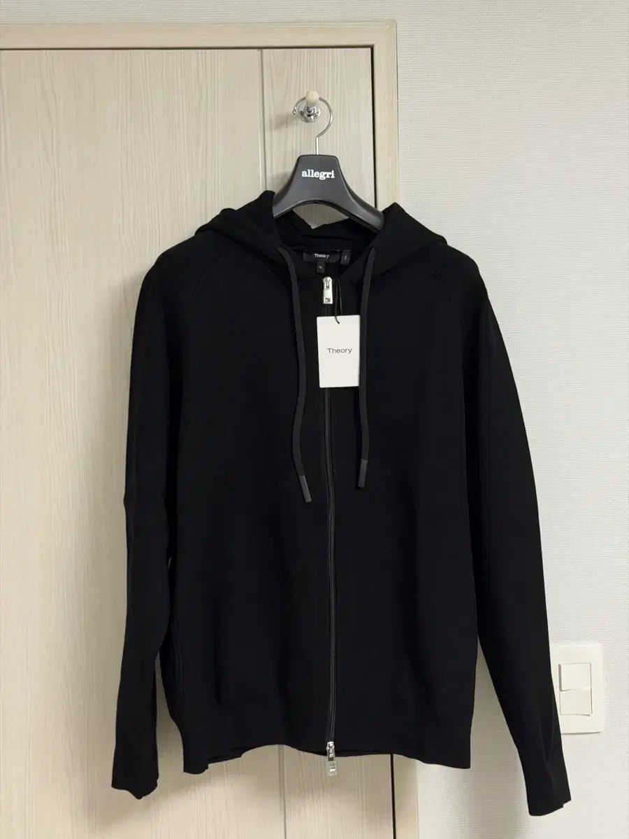 Theory ジップアップ フードジップアップ ジャケット ブラック XL 