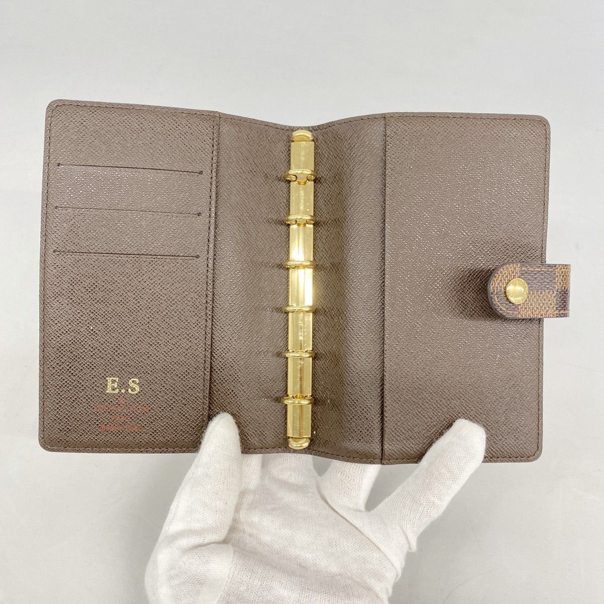 6 ba 0950 ルイヴィトン 手帳カバー ダミエ アジェンダPM R 20700 エベヌ メンズ レディース ユニセックス