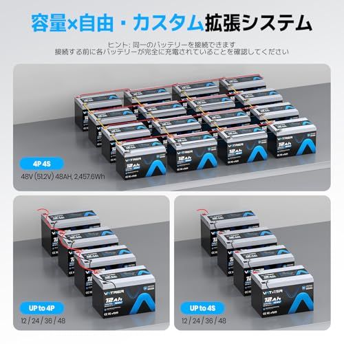  12 V Ah LiFePO 4 リン酸鉄リチウムバッテリー 小型 ディープサイクル 4000回 サイクル BMS IP 65防水搭載 コンパクトサイズ UPS ソーラー 防犯カメラ 魚探 防災電源対応 彡 魚群探知機 フィッシングツール