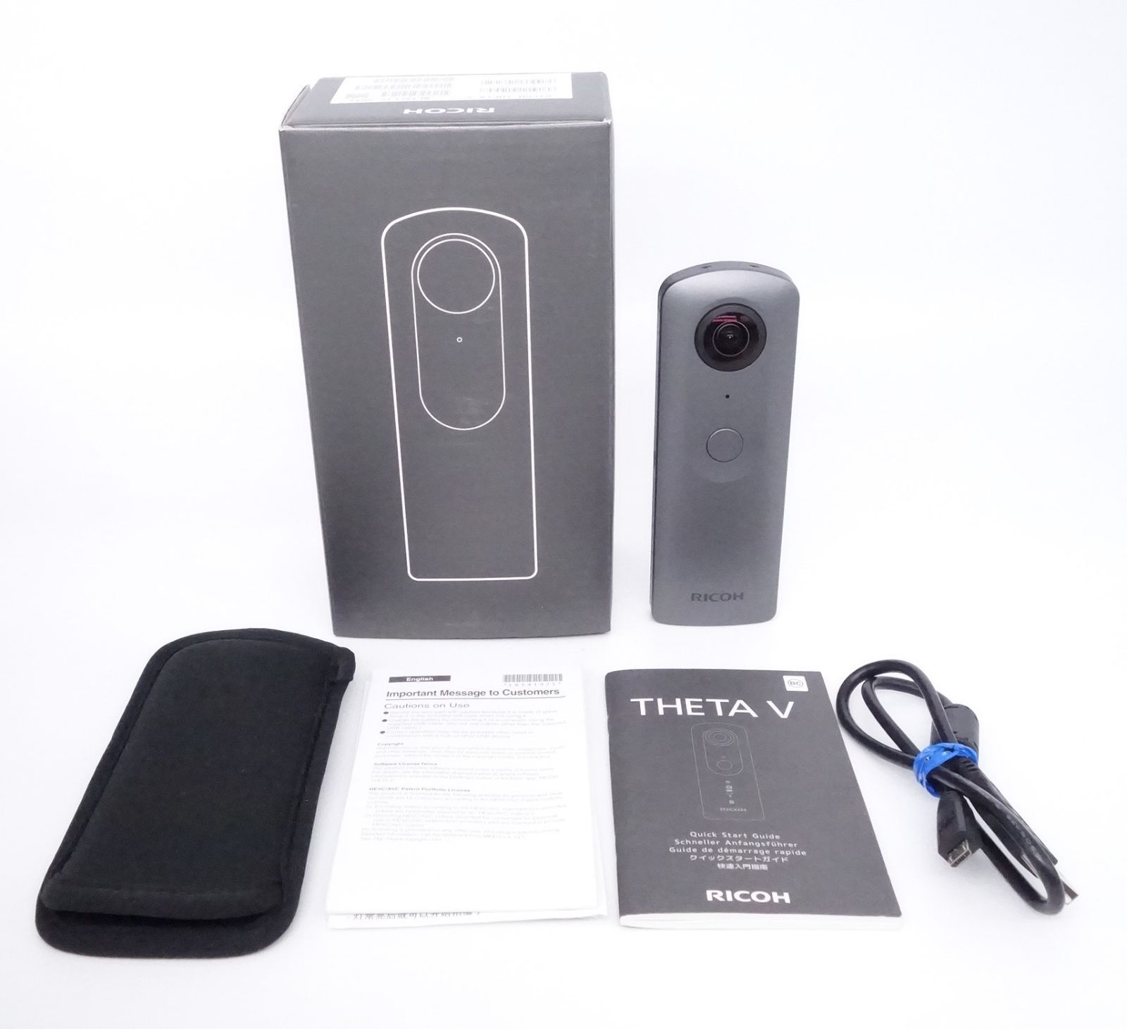リコー RICOH THETA V メタリックグレー 360度カメラ 手ブレ補正 リコー RICOH THETA V メタリックグレー 360度カメラ 手ブレ補正