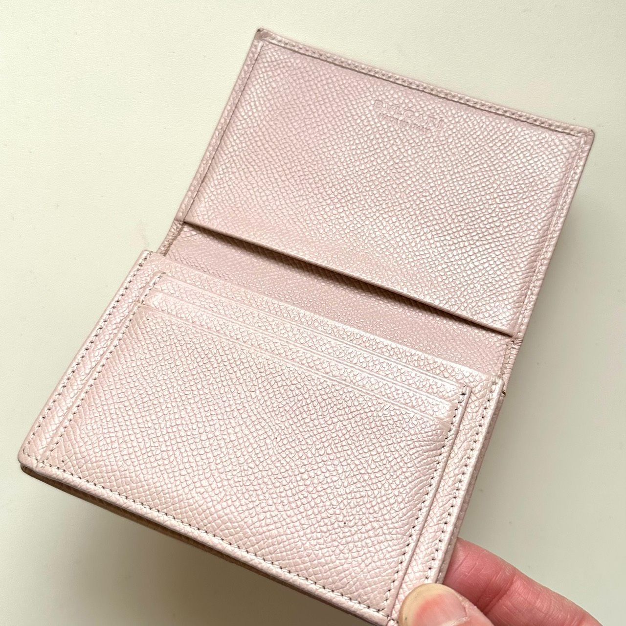 ブルガリ BVLGARI 名刺入れ カードケース ピンク - メルカリ