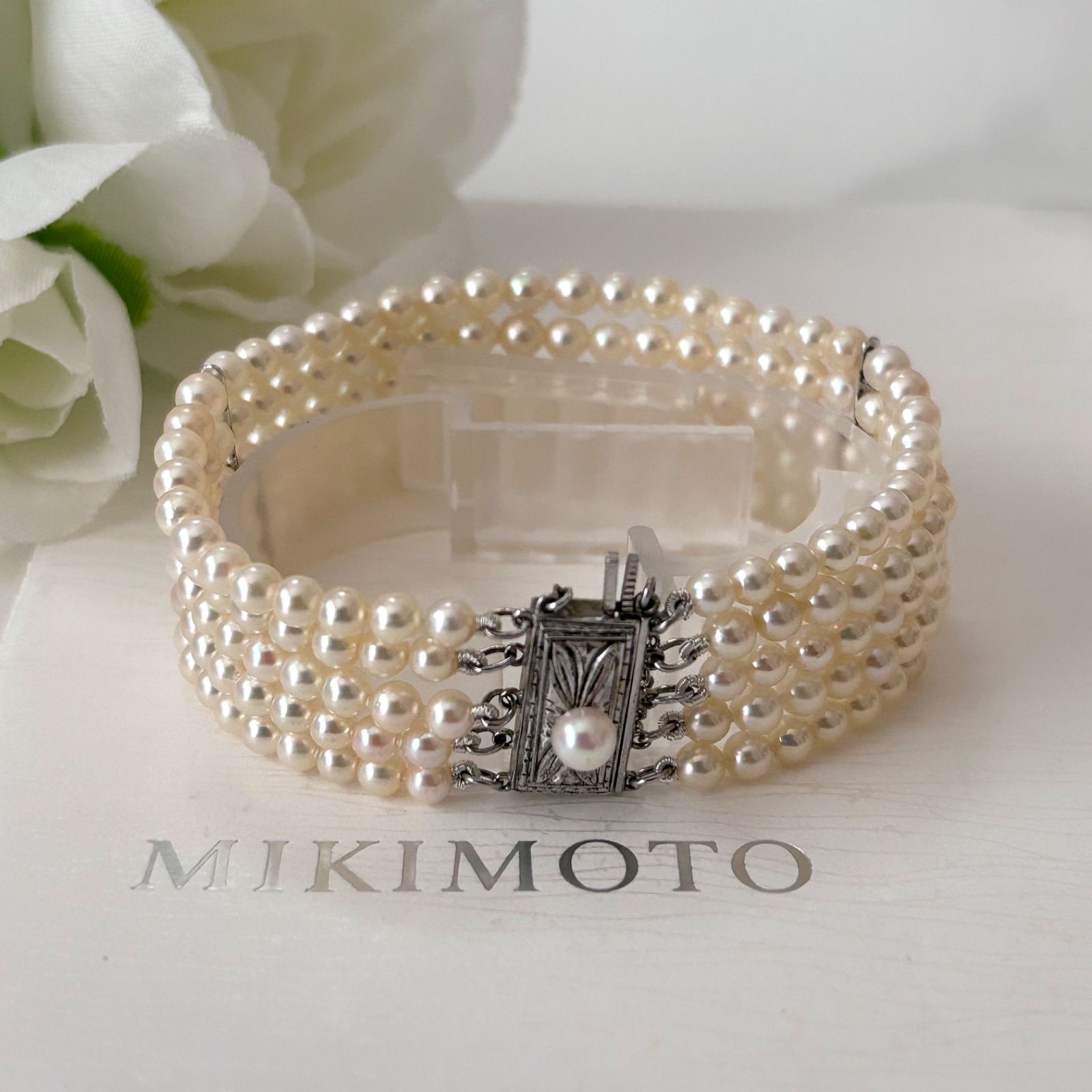 ミキモト MIKIMOTO ベビーパールブレスレット 美品 【公式通販】