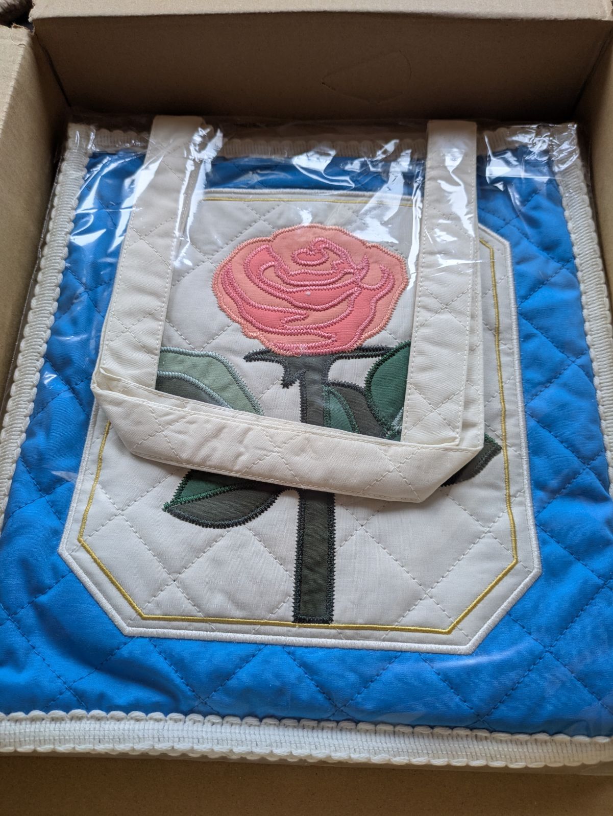 新品】RURU MARY'S 保冷ポケット付リバーシブルキルティングバッグ