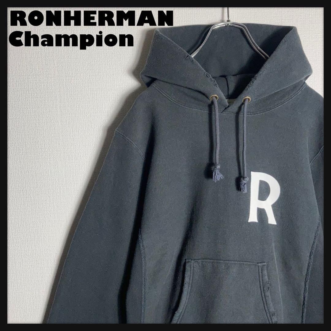 Ron Herman Champion 限定パーカー ダメージ加工 濃グレー M - メルカリ